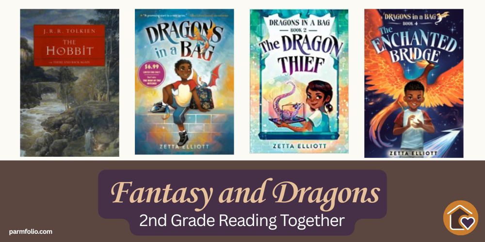 2nd Grade Chapter Books Hobbit and Dragons in a Bag